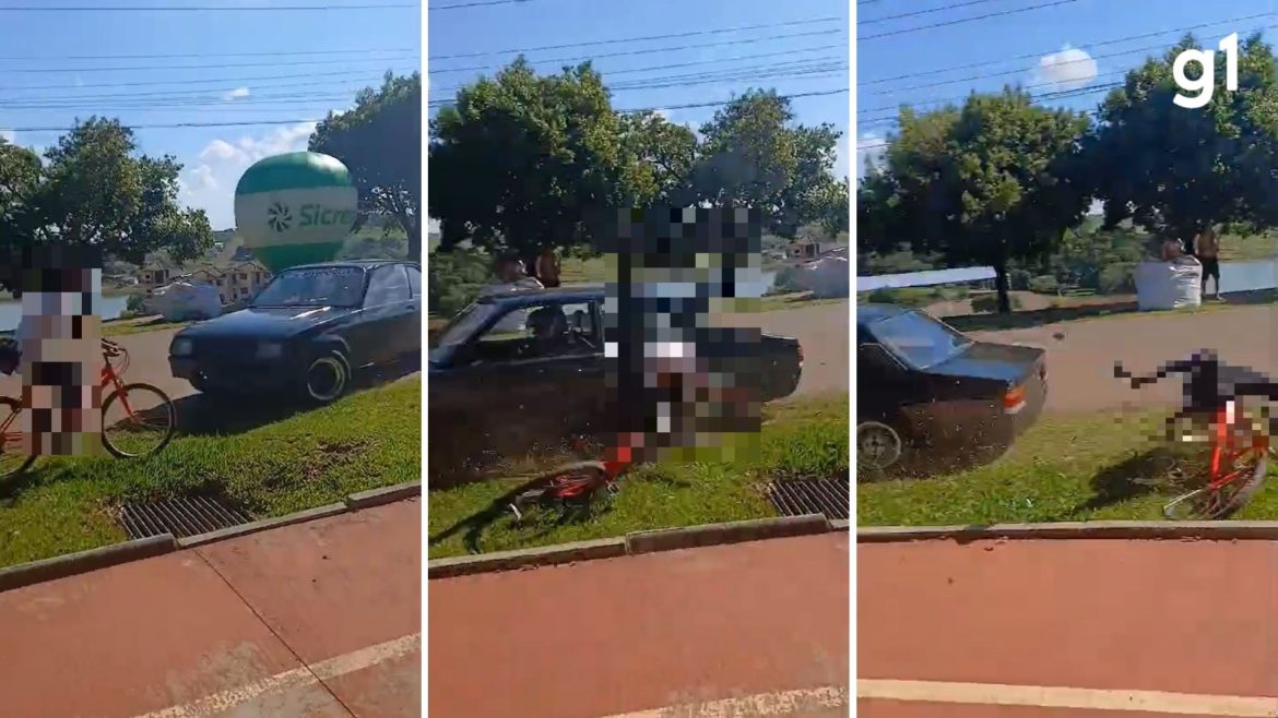 mulher-e-atropelada-durante-competicao-de-corrida-de-carro-em-machadinho;-video