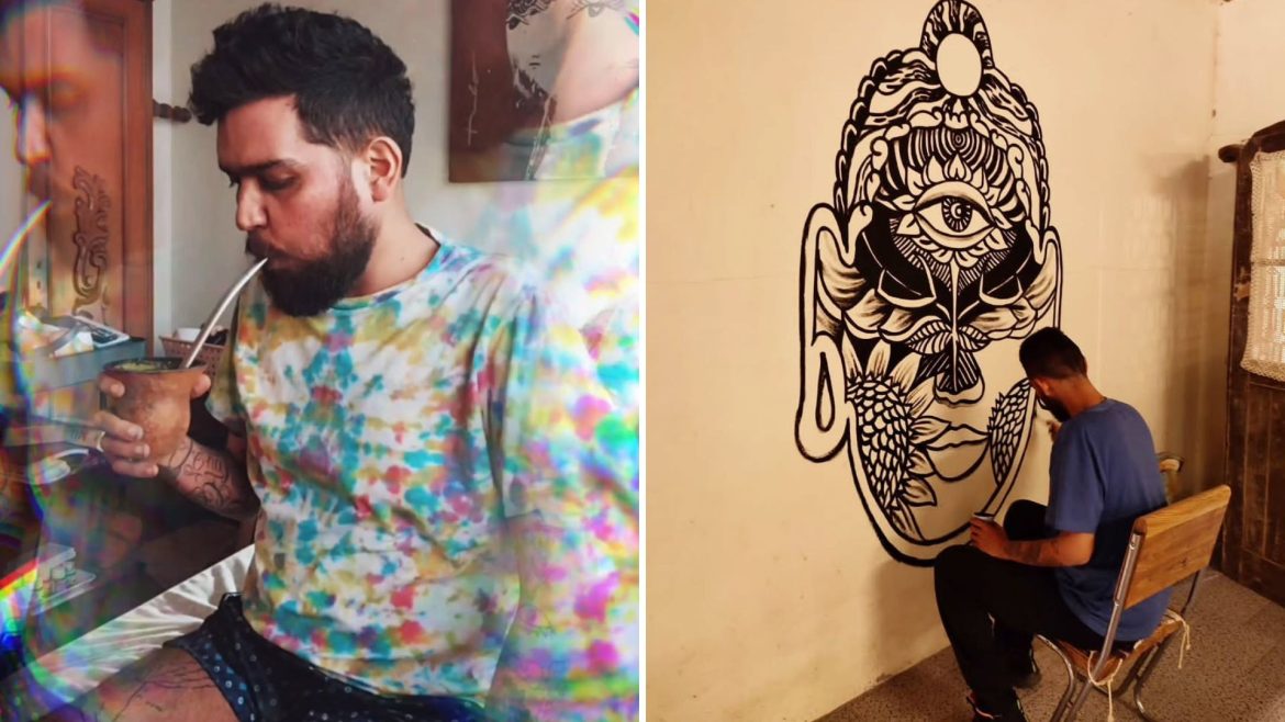 quem-era-theo-gomes,-artista-plastico-do-rs-que-pintou-durante-tratamento-paliativo-de-cancer