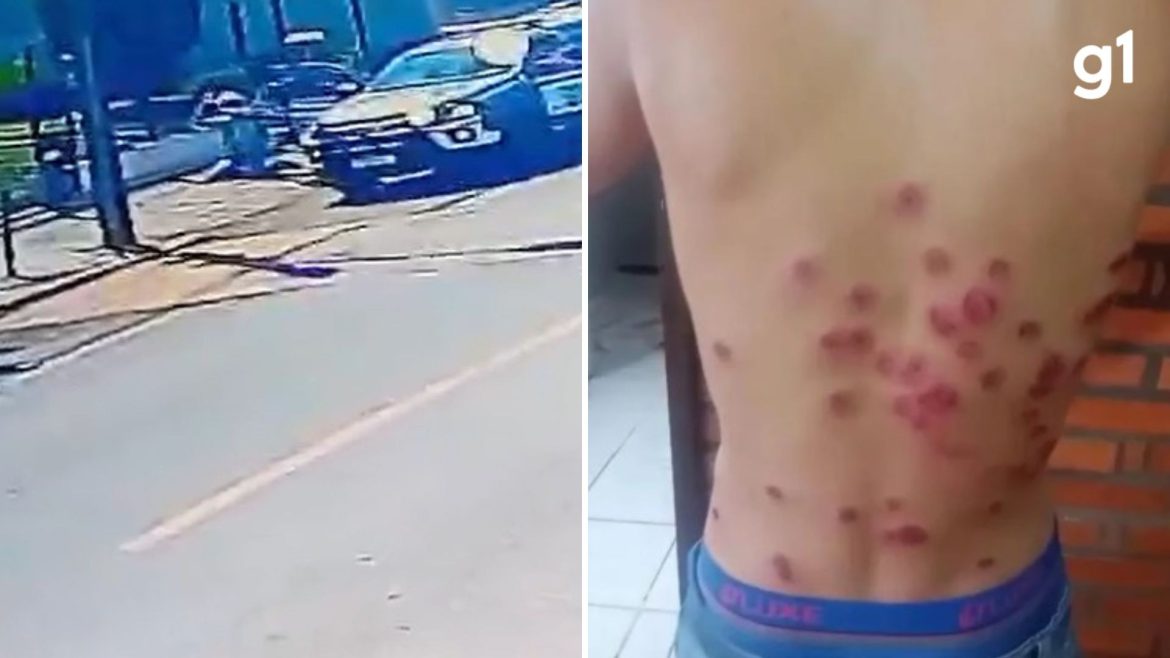 guardas-municipais-flagrados-agredindo-motociclista-rendido-durante-abordagem-em-vacaria-viram-reus-na-justica;-‘tortura’,-diz-mp