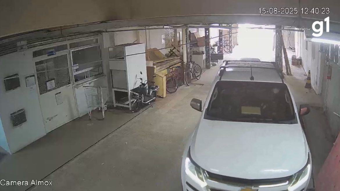video:-caminhonete-e-furtada-em-garagem-de-hospital-no-rs-e-levada-para-argentina;-policia-investiga