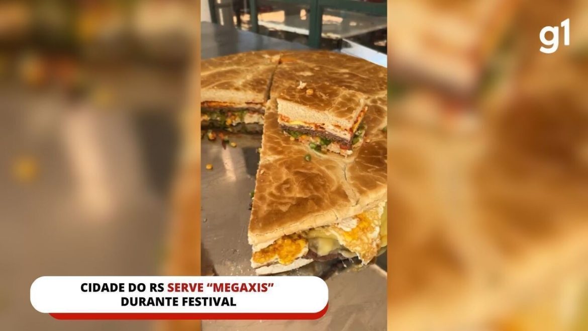 voce-conhece-o-‘xis’-gaucho?-diferente-do-‘x-tudo’-e-do-‘cheeseburger’,-prato-tipico-tem-festival-no-rs-com-direito-a-lanche-de-24-kg-e-ate-versao-doce