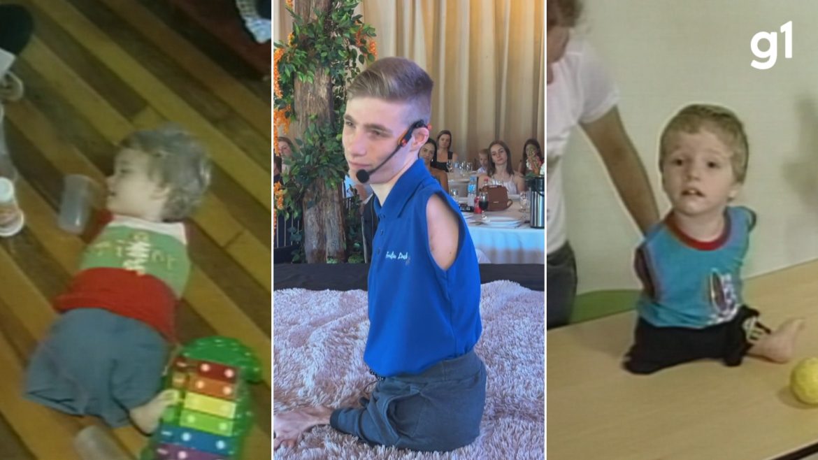 sem-bracos,-pernas-e-com-uma-sindrome-rarissima:-saiba-quem-e-influenciador-que-desafia-padroes-e-lota-palestras-pelo-brasil