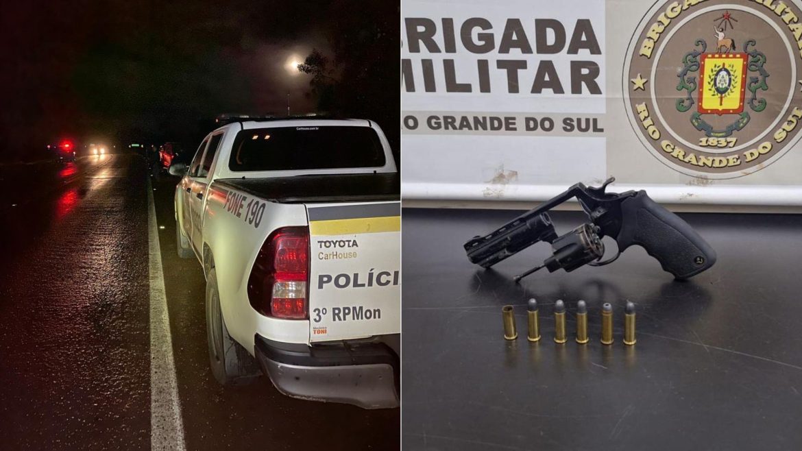 tres-suspeitos-de-roubar-caminhonete-morrem-e-outros-dois-sao-presos-apos-fuga-e-confrontos-com-a-policia-no-rs