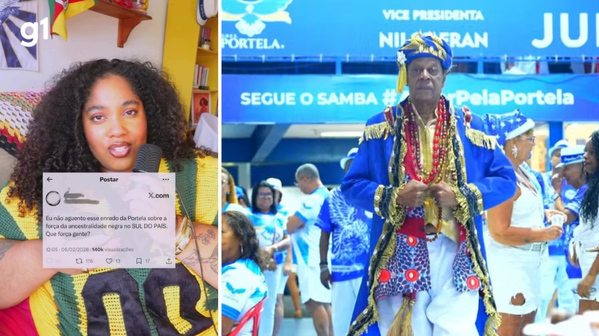 ‘nao-existe-so-um-jeito-de-ser-preto-no-brasil’:-apos-critica-a-enredo-da-portela,-escritora-gaucha-defende-relevancia-do-movimento-negro-no-rs