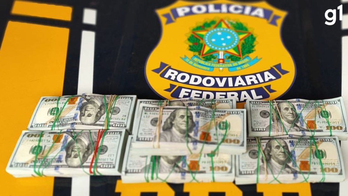 video:-casal-e-preso-pela-prf-com-140-mil-dolares-escondidos-em-compartimento-de-carro-no-rs