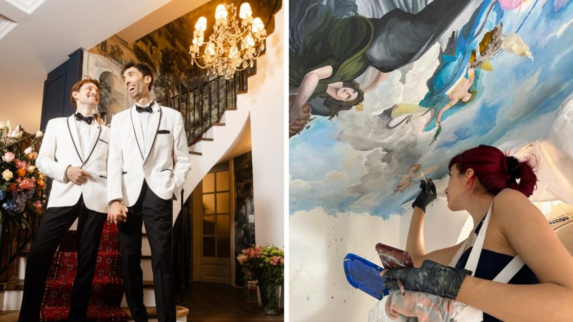 pinturas-no-teto,-garimpo-em-leiloes-e-pecas-antigas:-veja-fotos-de-detalhes-de-casa-inspirada-em-‘chateau-frances’-no-rs