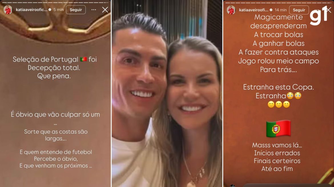 ‘portugal-foi-decepcao-total’,-diz-irma-de-cristiano-ronaldo-apos-empate-com-rd-congo;-portuguesa-assistiu-ao-jogo-na-serra-gaucha