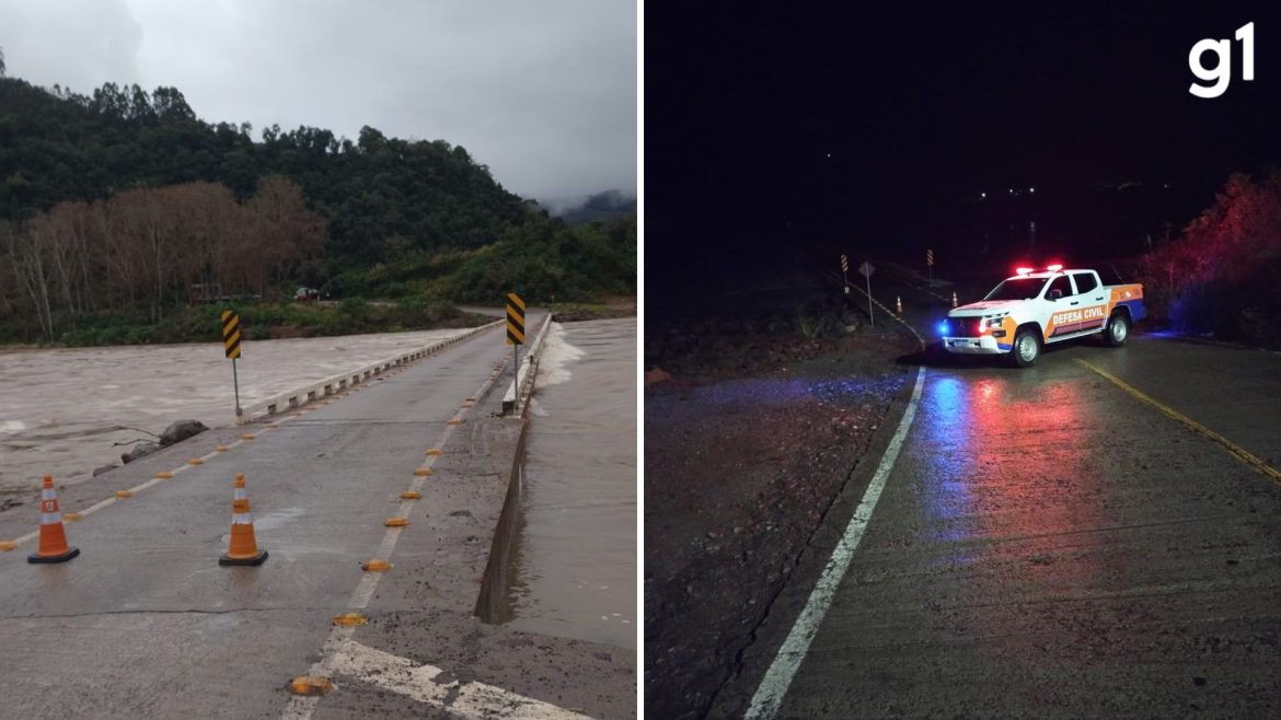 defesa-civil-interdita-ponte-devido-ao-nivel-do-rio-das-antas-apos-chuvas-no-rs;-video