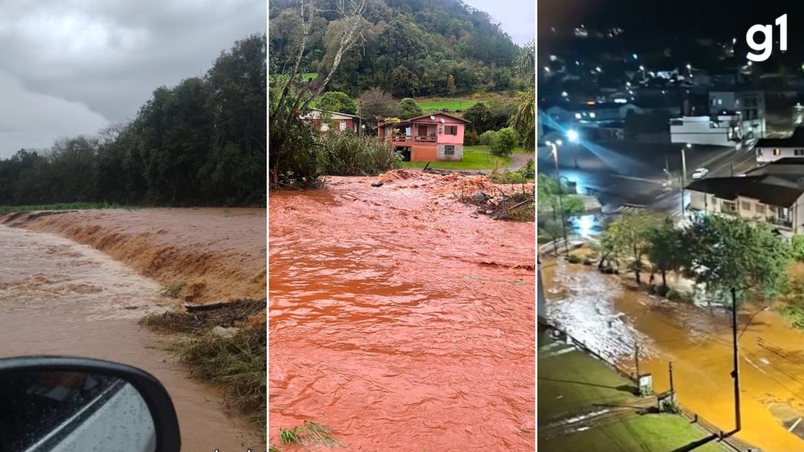 cidades-gauchas-registram-alagamentos-apos-chuvas-no-rs-e-familia-fica-ilhada